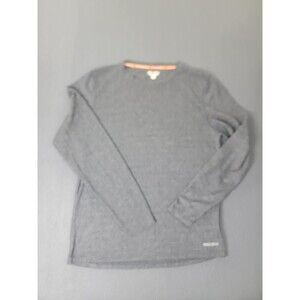Omni-Wool Shirt Mens Large Gray Long Sleeve Crewneck Base Layer Thermal Outdoor
